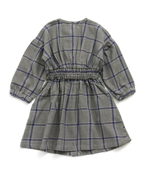 Seraph（セラフ）の「4色2柄チェックワンピース（ワンピース・キッズ・グレー/レッド/ネイビー/ブラウン・140/95/130/120/80/110/100/90）」の9枚目の写真