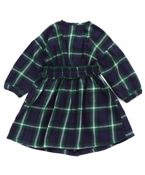 Seraph（セラフ）の「4色2柄チェックワンピース（ワンピース・キッズ・グレー/レッド/ネイビー/ブラウン・140/95/130/120/80/110/100/90）」の14枚目の写真