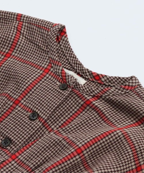 Seraph（セラフ）の「4色2柄チェックワンピース（ワンピース・キッズ・グレー/レッド/ネイビー/ブラウン・140/95/130/120/80/110/100/90）」の16枚目の写真