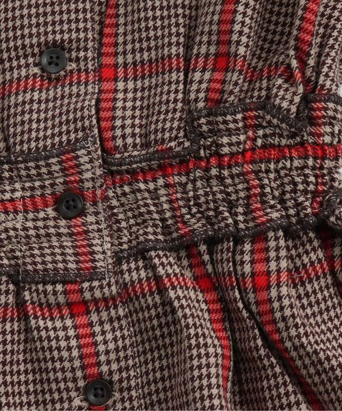 Seraph（セラフ）の「4色2柄チェックワンピース（ワンピース・キッズ・グレー/レッド/ネイビー/ブラウン・140/95/130/120/80/110/100/90）」の13枚目の写真