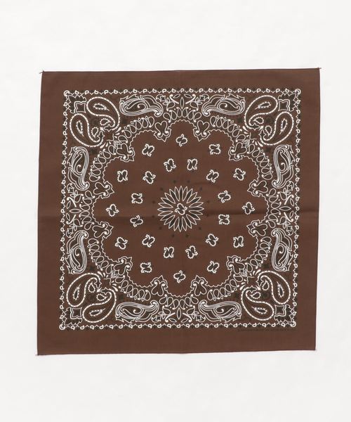 GLOSTER（グロスター）の「【HAV-A-HANK/ハバハンク】バンダナ（バンダナ/スカーフ・メンズ・ホワイト/チャコールグレー/ブラック/パープル/ネイビー/ブラウン/レッド/オレンジ/ライトグリーン/ライトピンク・FREE）」の5枚目の写真