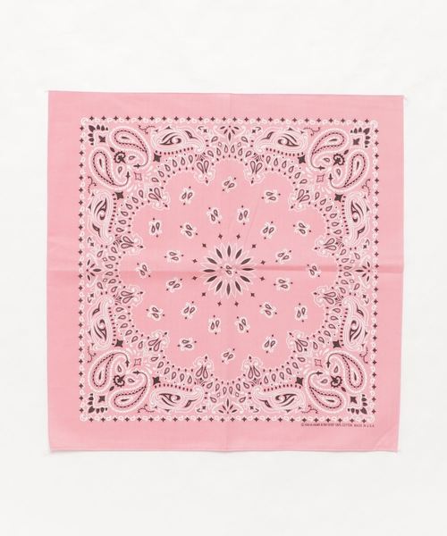 GLOSTER（グロスター）の「【HAV-A-HANK/ハバハンク】バンダナ（バンダナ/スカーフ・メンズ・ホワイト/チャコールグレー/ブラック/パープル/ネイビー/ブラウン/レッド/オレンジ/ライトグリーン/ライトピンク・FREE）」の8枚目の写真