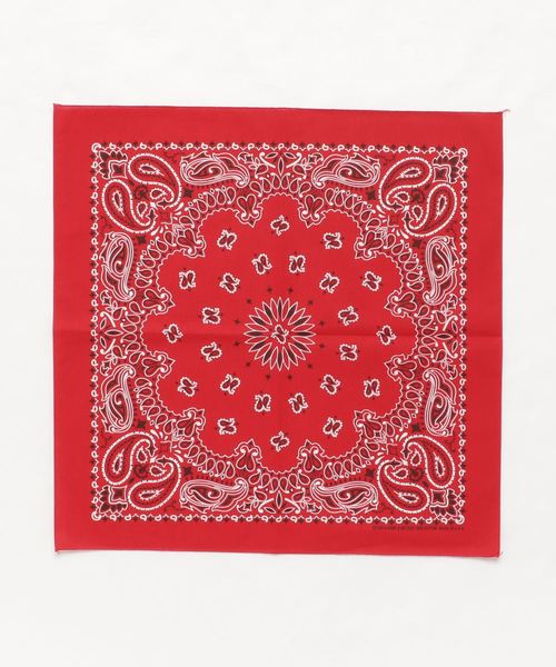 GLOSTER（グロスター）の「【HAV-A-HANK/ハバハンク】バンダナ（バンダナ/スカーフ・メンズ・ホワイト/チャコールグレー/ブラック/パープル/ネイビー/ブラウン/レッド/オレンジ/ライトグリーン/ライトピンク・FREE）」の9枚目の写真