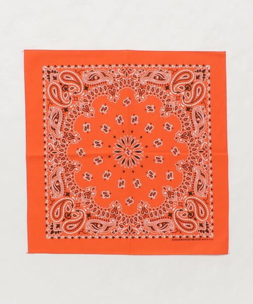 GLOSTER（グロスター）の「【HAV-A-HANK/ハバハンク】バンダナ（バンダナ/スカーフ・メンズ・ホワイト/チャコールグレー/ブラック/パープル/ネイビー/ブラウン/レッド/オレンジ/ライトグリーン/ライトピンク・FREE）」の10枚目の写真