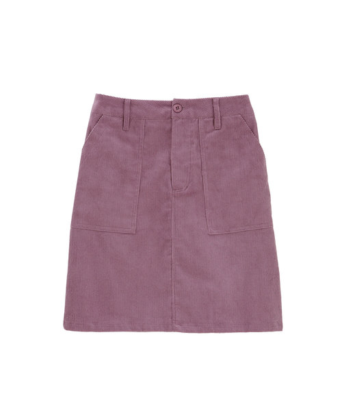 Luz Llena（ラズレナ）の「コーデュロイベイカーミニスカート（スカート・レディース・ブラック/ベージュ/パープル・MEDIUM）」の3枚目の写真