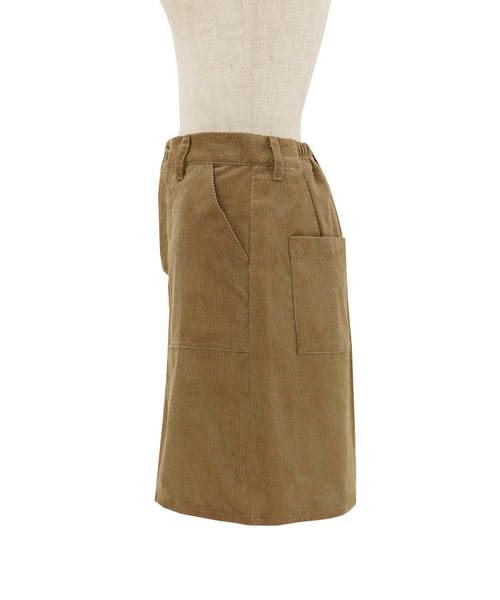 Luz Llena（ラズレナ）の「コーデュロイベイカーミニスカート（スカート・レディース・ブラック/ベージュ/パープル・MEDIUM）」の10枚目の写真