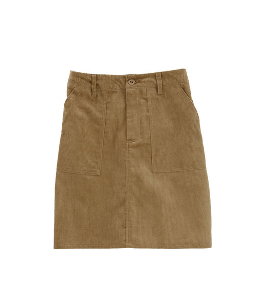 Luz Llena（ラズレナ）の「コーデュロイベイカーミニスカート（スカート・レディース・ブラック/ベージュ/パープル・MEDIUM）」の9枚目の写真