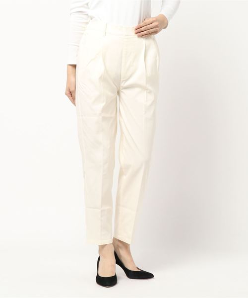 GeeRA(ジーラ)の「ストレートタックパンツ(その他パンツ・レディース・ブラック/ホワイト/カーキ/チェック/ベージュ・MEDIUM/X-LARGE/SMALL/LARGE)」の3枚目の写真
