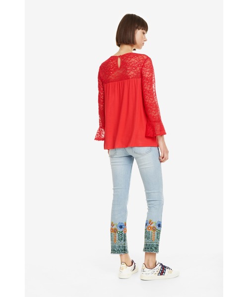 Desigual（デシグアル）の「Tシャツ長袖（Tシャツ/カットソー・レディース・ホワイト/ブラック/レッド/グレー・2L/SS/S/M/L/3L）」の20枚目の写真