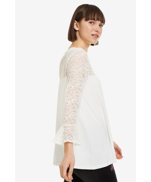Desigual（デシグアル）の「Tシャツ長袖（Tシャツ/カットソー・レディース・ホワイト/ブラック/レッド/グレー・2L/SS/S/M/L/3L）」の8枚目の写真