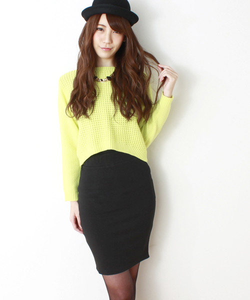 WEGO（ウィゴー）の「WEGO/ZIP付きペンシルスカート（スカート・レディース・ブラック/ブルー/レッド・FREE）」の2枚目の写真