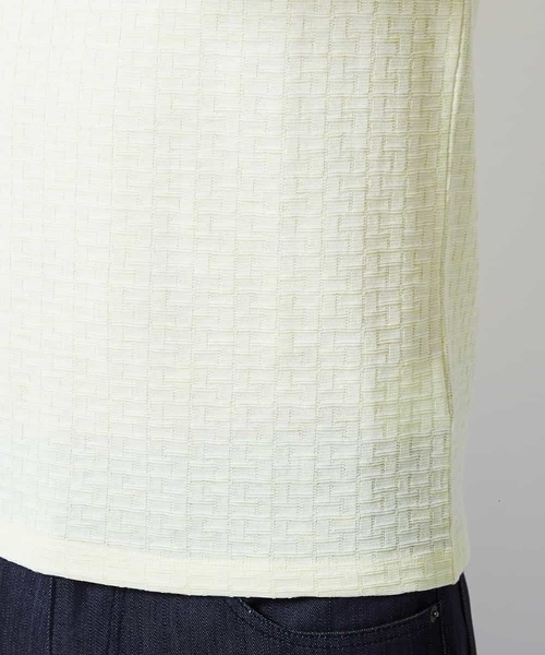 MICHEL KLEIN HOMME (ミッシェルクランオム)の「カットソー(スラブリンクスクルー)(Tシャツ/カットソー・メンズ・ネイビー/グレー/クリーム/ホワイト・46/48/44/52/51)」の12枚目の写真