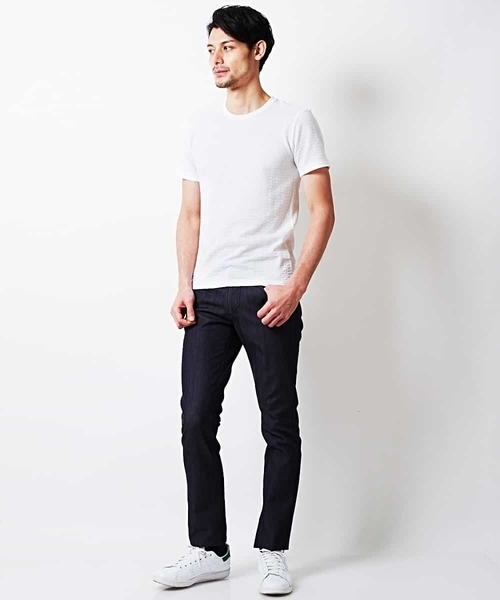 MICHEL KLEIN HOMME (ミッシェルクランオム)の「カットソー(スラブリンクスクルー)(Tシャツ/カットソー・メンズ・ネイビー/グレー/クリーム/ホワイト・46/48/44/52/51)」の16枚目の写真