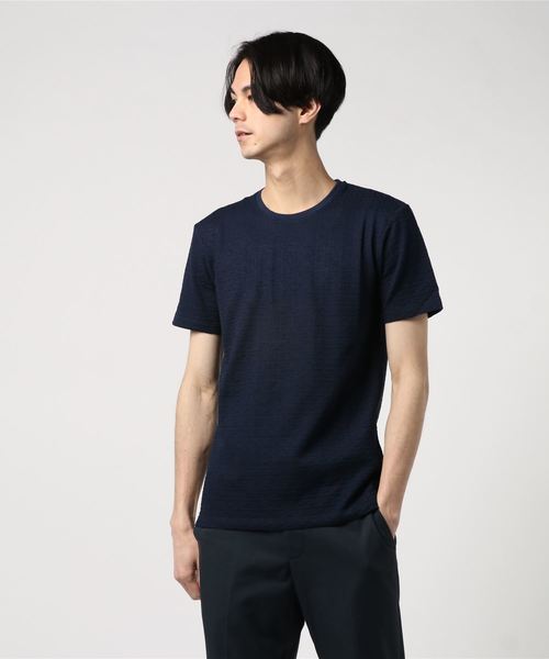 MICHEL KLEIN HOMME (ミッシェルクランオム)の「カットソー(スラブリンクスクルー)(Tシャツ/カットソー・メンズ・ネイビー/グレー/クリーム/ホワイト・46/48/44/52/51)」の21枚目の写真