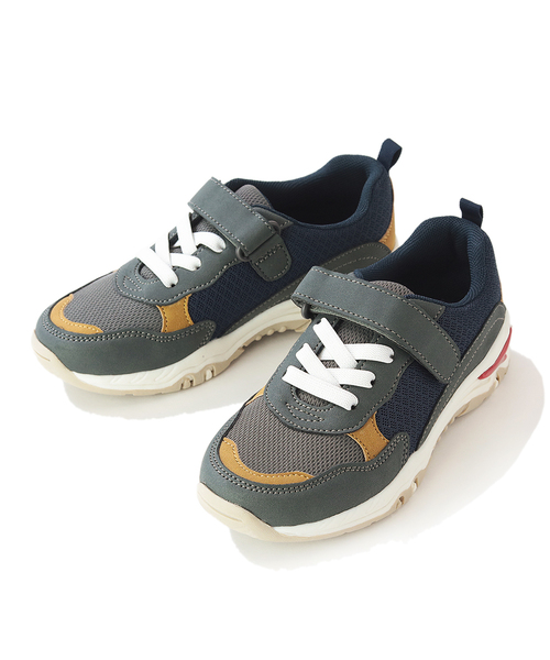 devirock(デビロック)の「ダッドスニーカー(スニーカー・キッズ・ブラック/ブルー系その他・23.0cm/22.0cm/17.0cm/18.0cm/19.0cm/20.0cm/21.0cm)」の1枚目の写真