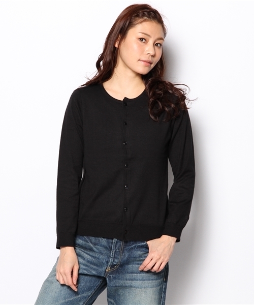 BEAMS BOY(ビームスボーイ)の「○BEAMS BOY / 14ゲージ BB刺繍クルーカーディガン(カーディガン/ボレロ・レディース・ライトグレー/ブラック/ピンク/サックスブルー/ネイビー/レッド/イエロー/ミント・0/1)」の16枚目の写真