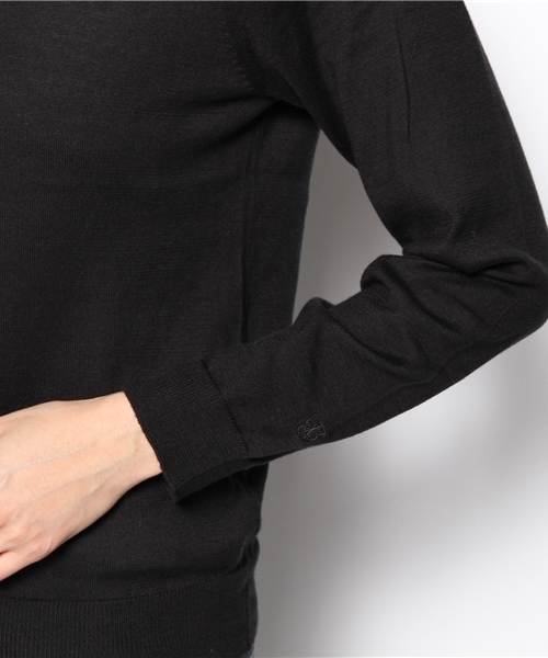 BEAMS BOY(ビームスボーイ)の「○BEAMS BOY / 14ゲージ BB刺繍クルーカーディガン(カーディガン/ボレロ・レディース・ライトグレー/ブラック/ピンク/サックスブルー/ネイビー/レッド/イエロー/ミント・0/1)」の10枚目の写真