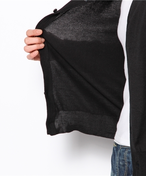 BEAMS BOY(ビームスボーイ)の「○BEAMS BOY / 14ゲージ BB刺繍クルーカーディガン(カーディガン/ボレロ・レディース・ライトグレー/ブラック/ピンク/サックスブルー/ネイビー/レッド/イエロー/ミント・0/1)」の11枚目の写真