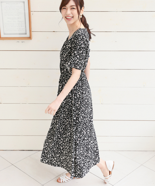 Global Work グローバルワーク の サラサラリラックスvワンピ半袖 0976 ワンピース Wear