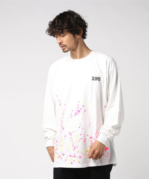 SLOPER（スローパー）の「SLOPER ネオン ペンキ ロンTEE (M1)（Tシャツ