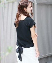【HERCLOSET】リップルバックリボンプルオーバー