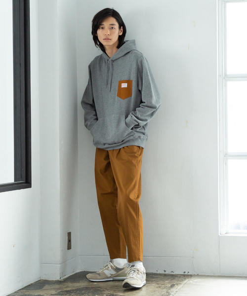 coen（コーエン）の「撥水ストレッチソフトテーパードタックチノパンツ（チノパンツ・メンズ・オリーブ/ネイビー/ブラウン・LARGE/X-LARGE/SMALL/MEDIUM）」の22枚目の写真