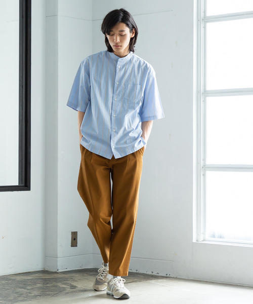 coen（コーエン）の「撥水ストレッチソフトテーパードタックチノパンツ（チノパンツ・メンズ・オリーブ/ネイビー/ブラウン・LARGE/X-LARGE/SMALL/MEDIUM）」の20枚目の写真