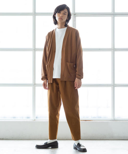 coen（コーエン）の「撥水ストレッチソフトテーパードタックチノパンツ（チノパンツ・メンズ・オリーブ/ネイビー/ブラウン・LARGE/X-LARGE/SMALL/MEDIUM）」の18枚目の写真