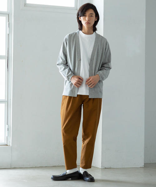 coen（コーエン）の「撥水ストレッチソフトテーパードタックチノパンツ（チノパンツ・メンズ・オリーブ/ネイビー/ブラウン・LARGE/X-LARGE/SMALL/MEDIUM）」の14枚目の写真