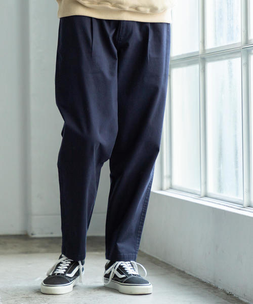 coen（コーエン）の「撥水ストレッチソフトテーパードタックチノパンツ（チノパンツ・メンズ・オリーブ/ネイビー/ブラウン・LARGE/X-LARGE/SMALL/MEDIUM）」の13枚目の写真