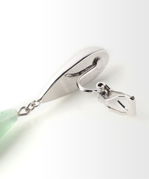 La TOTALITE（ラトータリテ）の「【Lapuis/ラピュイ】ドロップストーンイヤリング（イヤリング・レディース・ブラウン/グリーン/ピンク系その他・FREE）」の5枚目の写真