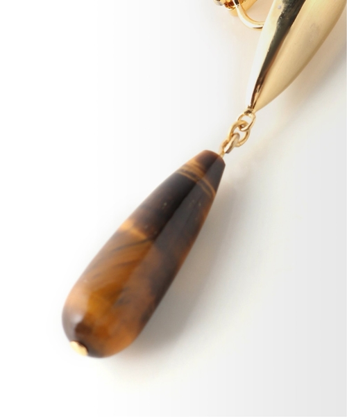 La TOTALITE（ラトータリテ）の「【Lapuis/ラピュイ】ドロップストーンイヤリング（イヤリング・レディース・ブラウン/グリーン/ピンク系その他・FREE）」の6枚目の写真