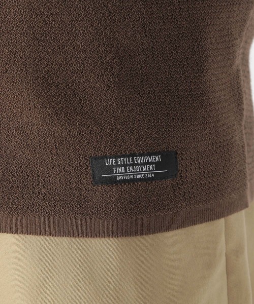 BAYFLOW（ベイフロー）の「ハイツイストフリガラプルオーバー（ニット/セーター・メンズ・ネイビー/オレンジ/ブラウン系その他・SMALL/MEDIUM/LARGE）」の4枚目の写真