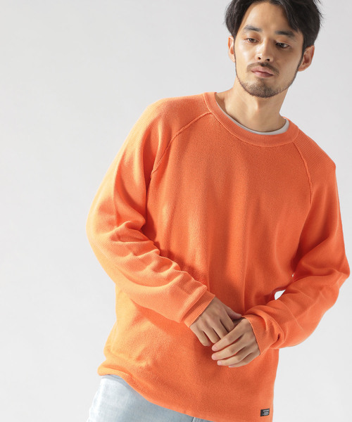 BAYFLOW（ベイフロー）の「ハイツイストフリガラプルオーバー（ニット/セーター・メンズ・ネイビー/オレンジ/ブラウン系その他・SMALL/MEDIUM/LARGE）」の12枚目の写真