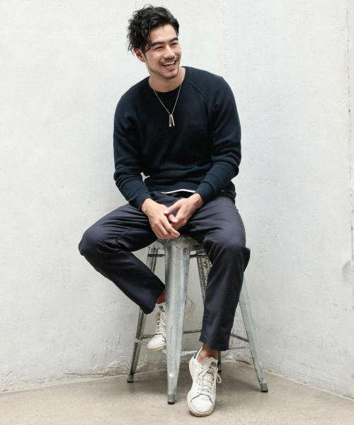 BAYFLOW（ベイフロー）の「ハイツイストフリガラプルオーバー（ニット/セーター・メンズ・ネイビー/オレンジ/ブラウン系その他・SMALL/MEDIUM/LARGE）」の20枚目の写真