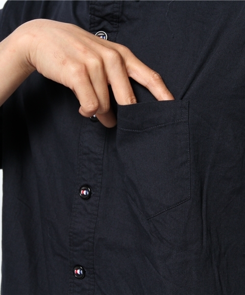 CIAOPANIC（チャオパニック）の「【Ciaopanic】ピケチェーンSTシャツ7S（シャツ/ブラウス・メンズ・ホワイト/ネイビー・LARGE/MEDIUM）」の5枚目の写真