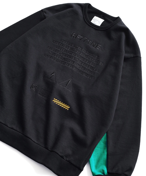 SHAREEF(シャリーフ)の「"RF771NE" BIG SWEAT(スウェット・メンズ・ホワイト/ブラック/ダークグリーン/ライム/オレンジ・1/2/3)」の14枚目の写真