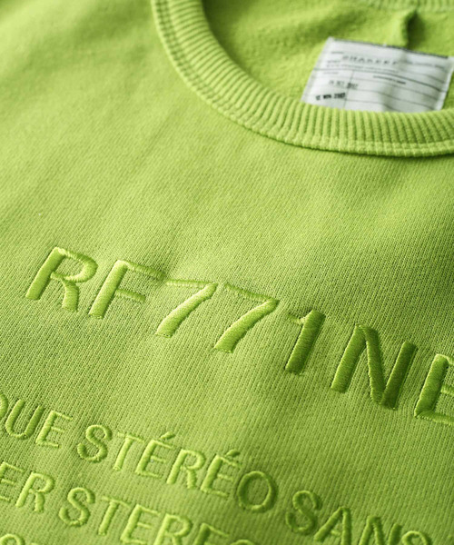 SHAREEF(シャリーフ)の「"RF771NE" BIG SWEAT(スウェット・メンズ・ホワイト/ブラック/ダークグリーン/ライム/オレンジ・1/2/3)」の20枚目の写真