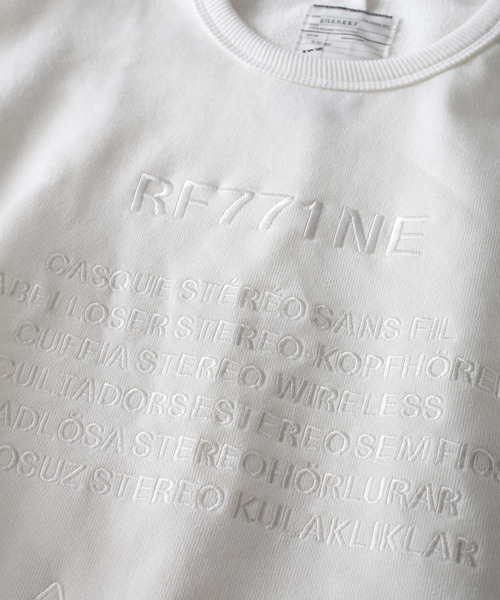 SHAREEF(シャリーフ)の「"RF771NE" BIG SWEAT(スウェット・メンズ・ホワイト/ブラック/ダークグリーン/ライム/オレンジ・1/2/3)」の6枚目の写真