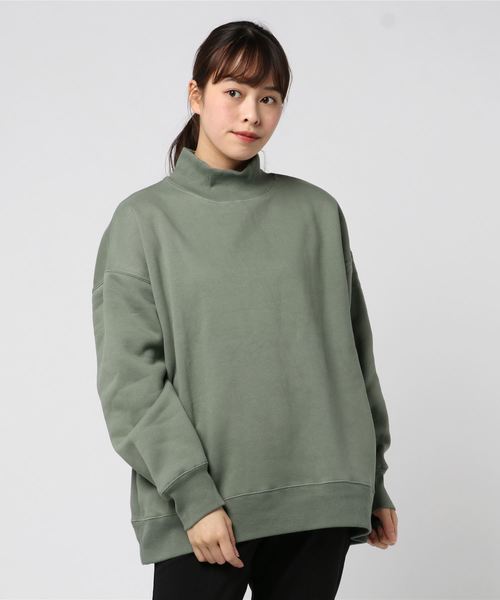 LOWRYS FARM(ローリーズファーム)の「ハイネックチュニックウラケプルオーバー 861699(スウェット・レディース・ブラウン/グレー/アイボリー/グリーン・FREE)」の21枚目の写真