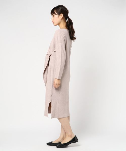 PARKS TOKYO SELECT（パークストウキョウセレクト）の「ｶｼｭｸｰﾙﾆｯﾄﾜﾝﾋﾟｰｽ（ワンピース・レディース・アイボリー・FREE）」の5枚目の写真