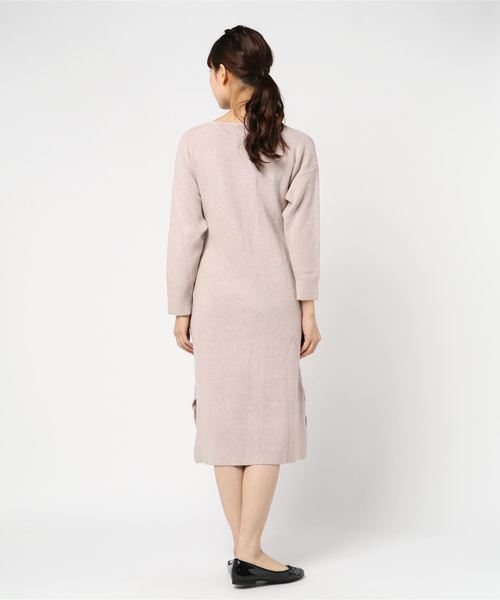 PARKS TOKYO SELECT（パークストウキョウセレクト）の「ｶｼｭｸｰﾙﾆｯﾄﾜﾝﾋﾟｰｽ（ワンピース・レディース・アイボリー・FREE）」の6枚目の写真