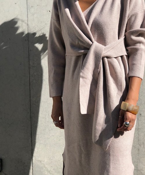 PARKS TOKYO SELECT（パークストウキョウセレクト）の「ｶｼｭｸｰﾙﾆｯﾄﾜﾝﾋﾟｰｽ（ワンピース・レディース・アイボリー・FREE）」の3枚目の写真