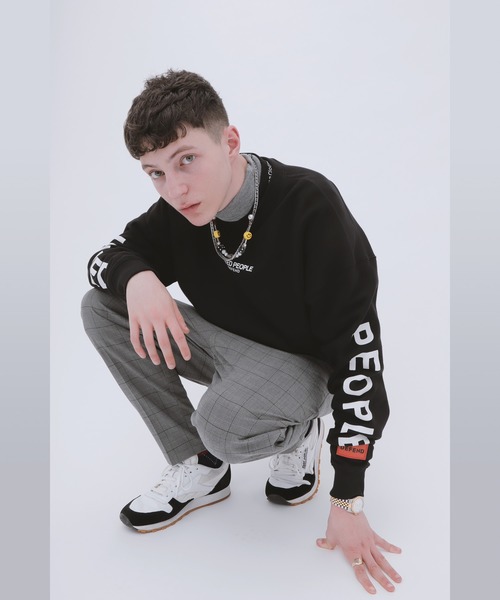 UNITED PEOPLE（ユナイテッドピープル）の「【UNITED PEOPLE / ユナイテッドピープル】 別注 オーバーサイズ プルオーバースウェット（スウェット・メンズ・ホワイト/ブラック/ブラウン・FREE）」の13枚目の写真