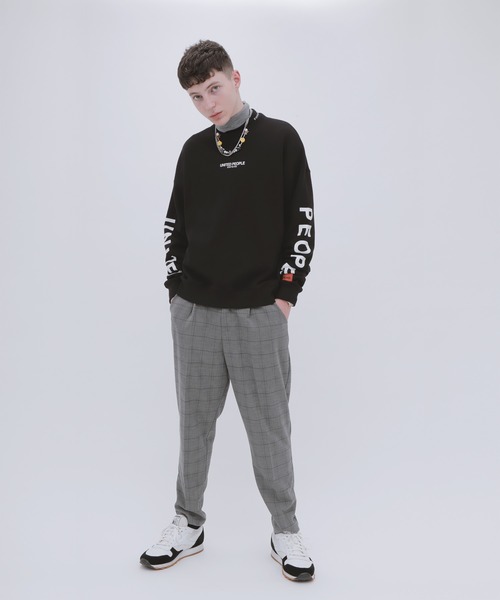 UNITED PEOPLE（ユナイテッドピープル）の「【UNITED PEOPLE / ユナイテッドピープル】 別注 オーバーサイズ プルオーバースウェット（スウェット・メンズ・ホワイト/ブラック/ブラウン・FREE）」の12枚目の写真