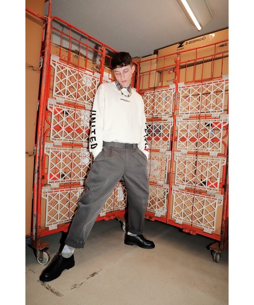 UNITED PEOPLE（ユナイテッドピープル）の「【UNITED PEOPLE / ユナイテッドピープル】 別注 オーバーサイズ プルオーバースウェット（スウェット・メンズ・ホワイト/ブラック/ブラウン・FREE）」の8枚目の写真