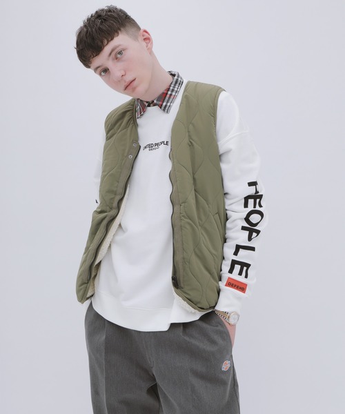 UNITED PEOPLE（ユナイテッドピープル）の「【UNITED PEOPLE / ユナイテッドピープル】 別注 オーバーサイズ プルオーバースウェット（スウェット・メンズ・ホワイト/ブラック/ブラウン・FREE）」の19枚目の写真