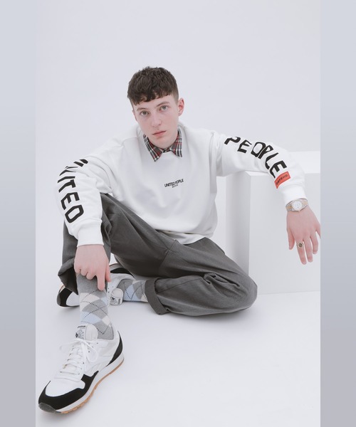 UNITED PEOPLE（ユナイテッドピープル）の「【UNITED PEOPLE / ユナイテッドピープル】 別注 オーバーサイズ プルオーバースウェット（スウェット・メンズ・ホワイト/ブラック/ブラウン・FREE）」の16枚目の写真