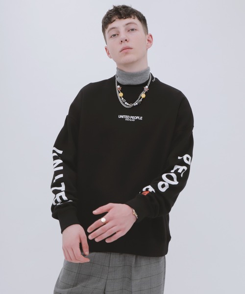 UNITED PEOPLE（ユナイテッドピープル）の「【UNITED PEOPLE / ユナイテッドピープル】 別注 オーバーサイズ プルオーバースウェット（スウェット・メンズ・ホワイト/ブラック/ブラウン・FREE）」の14枚目の写真