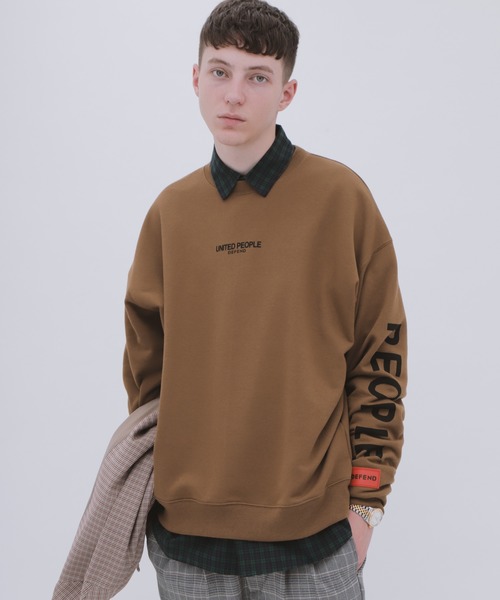 UNITED PEOPLE（ユナイテッドピープル）の「【UNITED PEOPLE / ユナイテッドピープル】 別注 オーバーサイズ プルオーバースウェット（スウェット・メンズ・ホワイト/ブラック/ブラウン・FREE）」の21枚目の写真